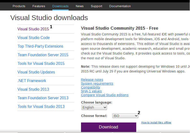 Download Offline Visual Studio 2015 Community Edition Jaranguda