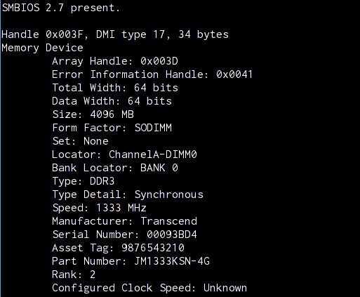 check memory ram size linux
