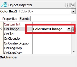 colorbox onchange