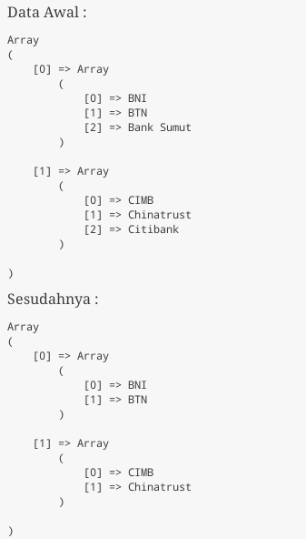 data array php