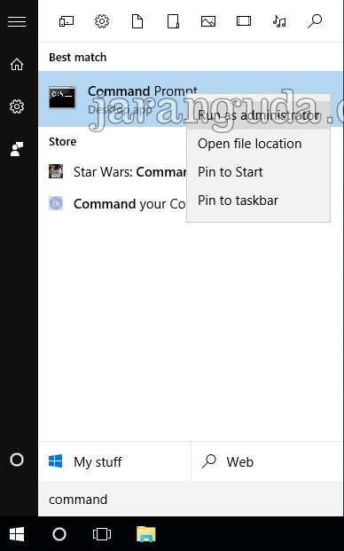 command prompt as administrator