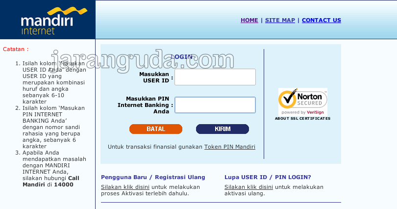 login Internet Banking Mandiri