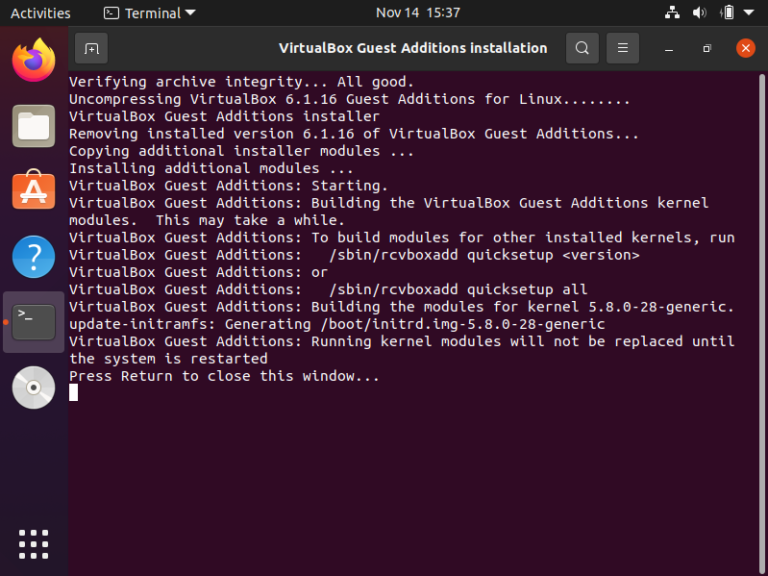virtualbox guest additions ubuntu 16