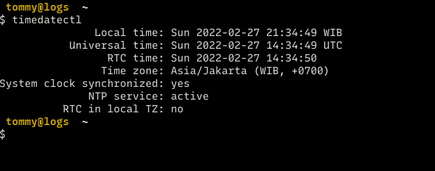 linux timezone