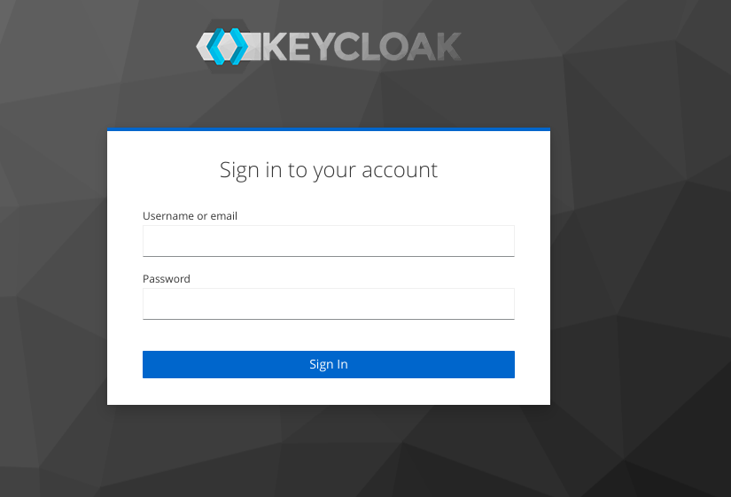 login as admin keycloak