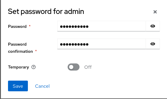 set permanent password