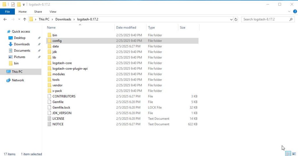 logstash windows folder