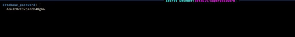 base64 encoded password